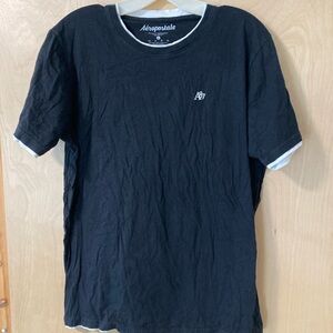 Aeropostale A87 Classic Black Logo Short Sleeve Tee Women’s Size Large